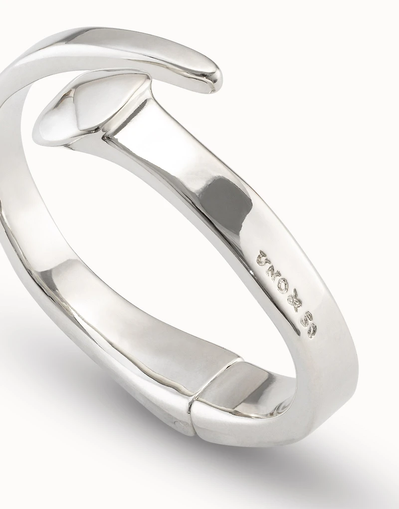 Nail shaped bangle bracelet