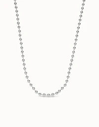 Long beaded chain charm necklace