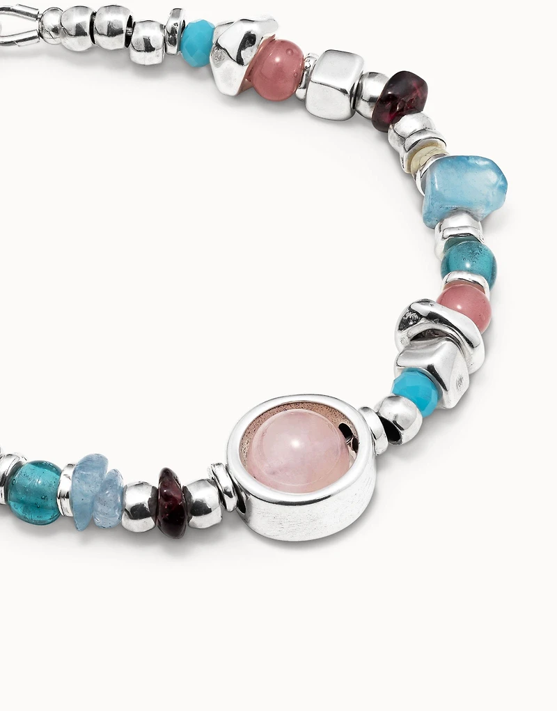 Beaded bracelet  with crystals