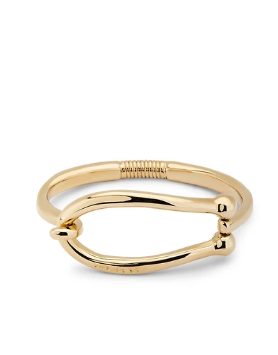 Bangle bracelet with large link