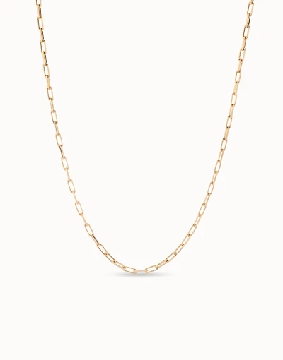 Long link chain charm necklace