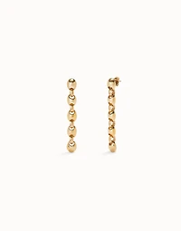 Drop earrings with bead shaped links