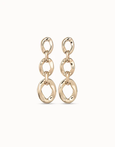 Drop earrings with 3 links