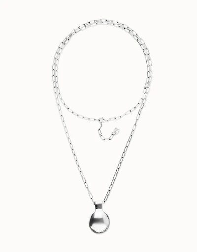 Long necklace with large sphere