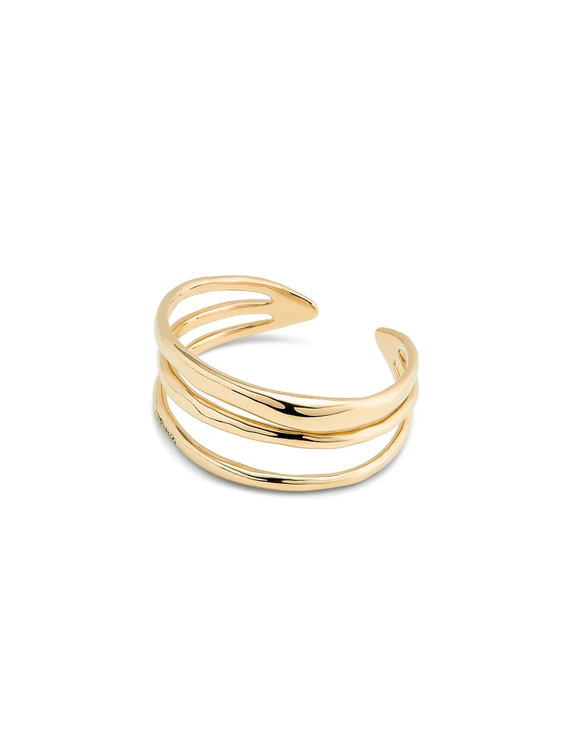 Triple strand cuff bracelet