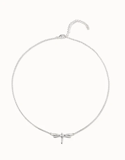 Short  chain necklace  with butterfly