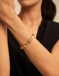 Nail shaped bangle bracelet