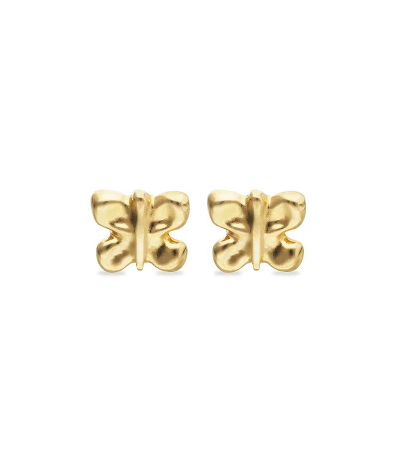 Stud earrings with a butterfly shape