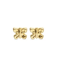 Stud earrings with a butterfly shape