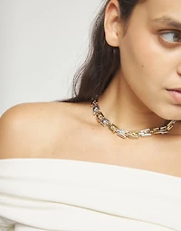 Square links chain bracelet