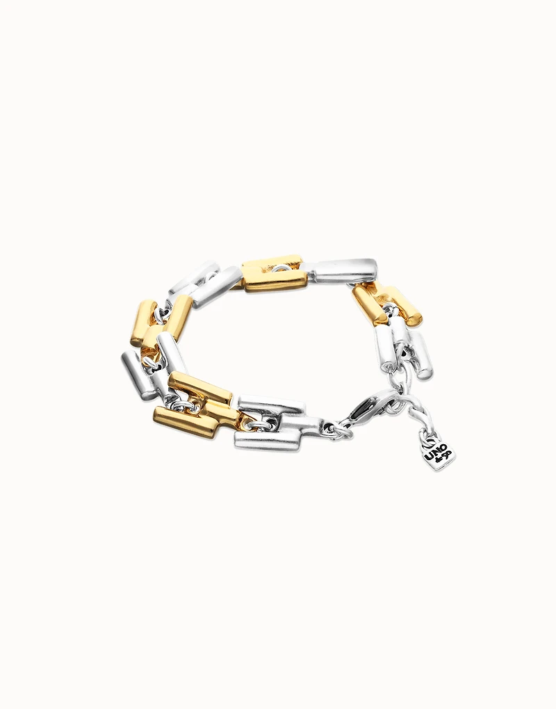 Square links chain bracelet