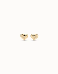 Stud earrings with heart shape