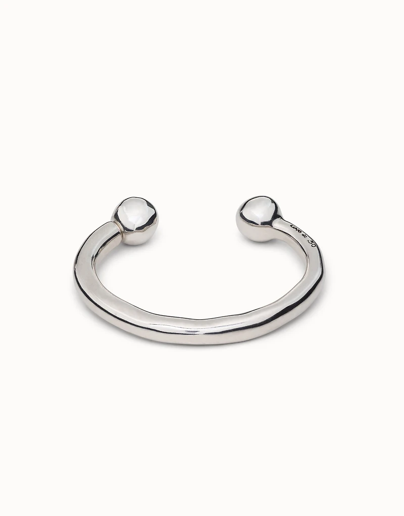 Bangle bracelet with double ball