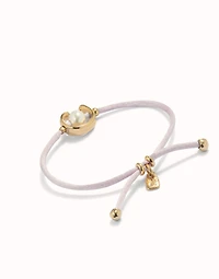 cord bracelet with a pearl