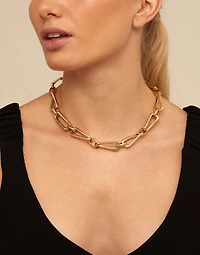 necklace with square links