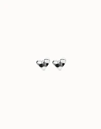 Heart piercing stud earrings