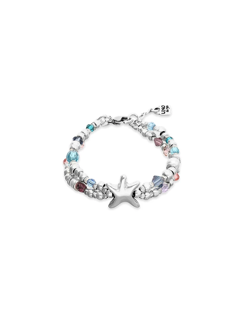 Elastic bracelet with crystals and starfish