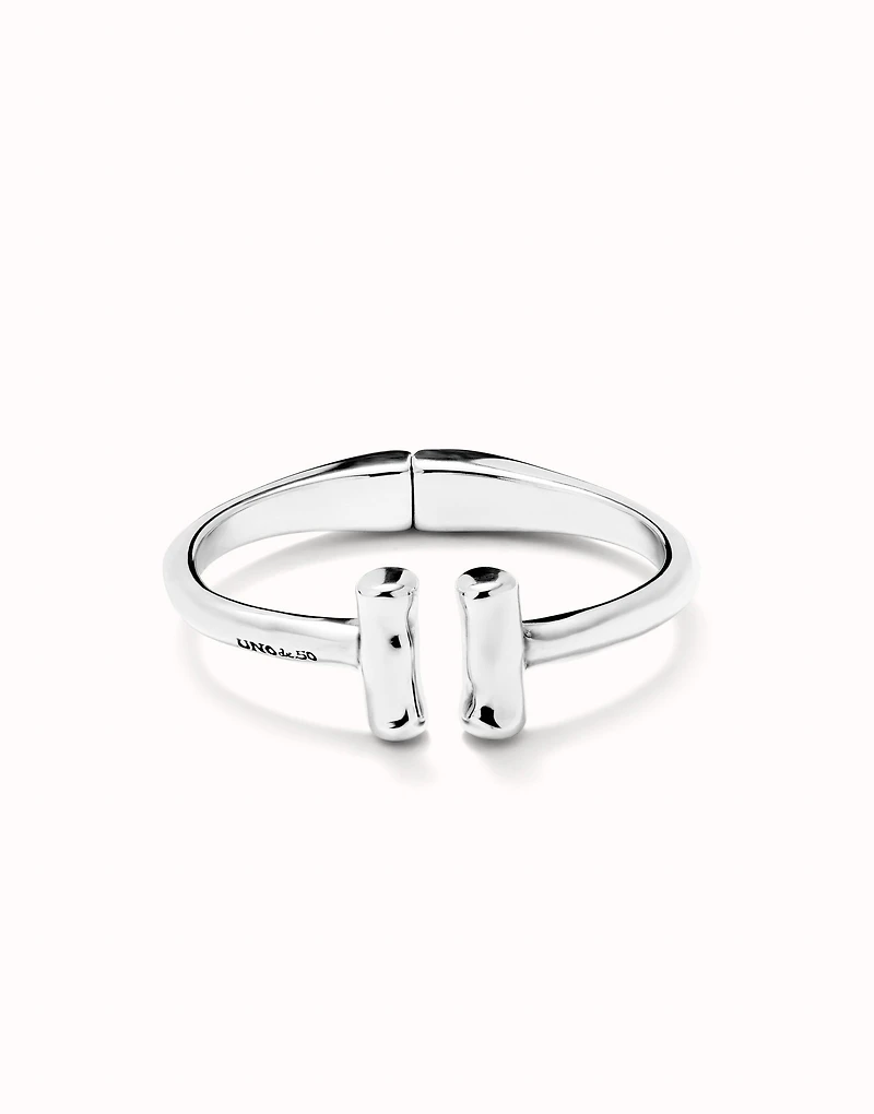 Bangle bracelet with two tubes