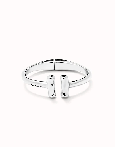 Bangle bracelet with two tubes