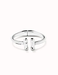 Bangle bracelet with two tubes