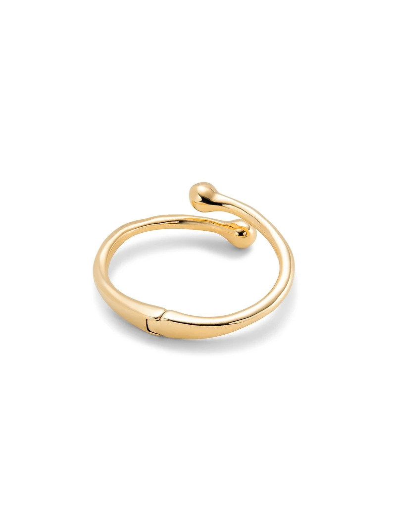 Bangle bracelet with inner spring