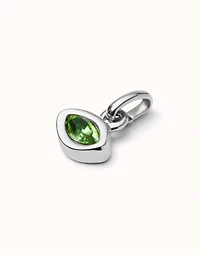 Charm with green crystal