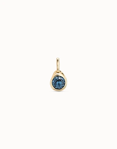 Circular charm with crystal