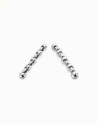 Drop earrings with bead shaped links