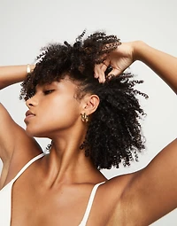 Triple-Curve Stud Earrings