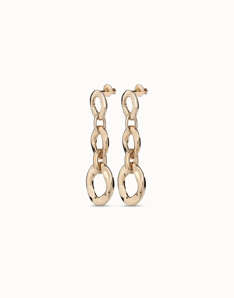 Drop earrings with 3 links