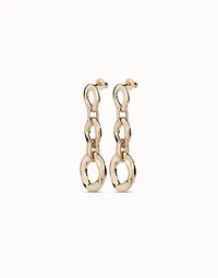 Drop earrings with 3 links