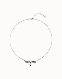 Short chain pendant necklace with nail