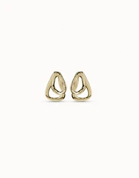 Earrings with 2 overlapping links
