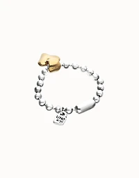 Bead bracelet with heart detail