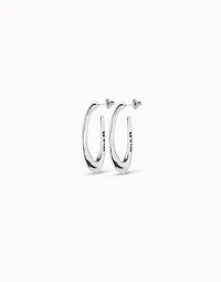 Oval hoop earrings