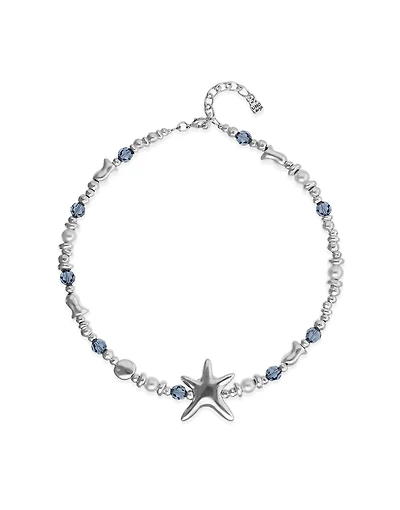 Necklace with crystals and big starfish