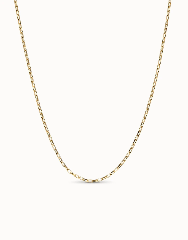 Long link chain necklace