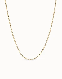 Long link chain necklace