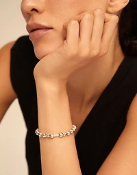 Beaded charm bracelet