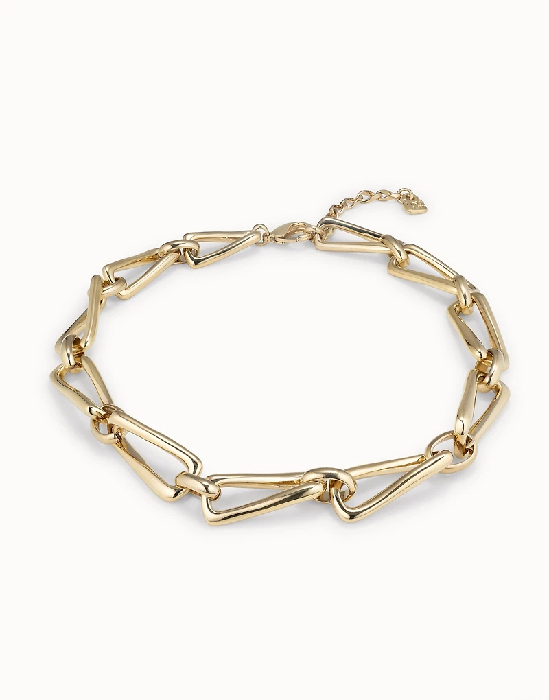 necklace with square links