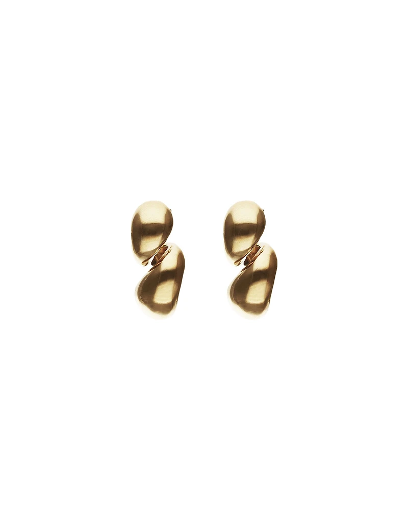 Chunky Double Teardrop Earrings