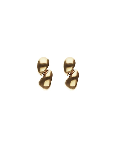 Chunky Double Teardrop Earrings