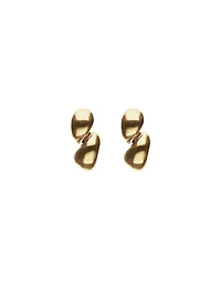 Chunky Double Teardrop Earrings