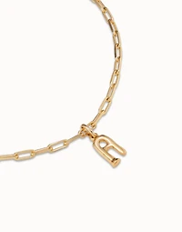 Short link chain charm necklace