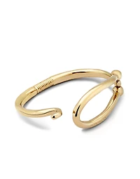 Bangle bracelet with large link