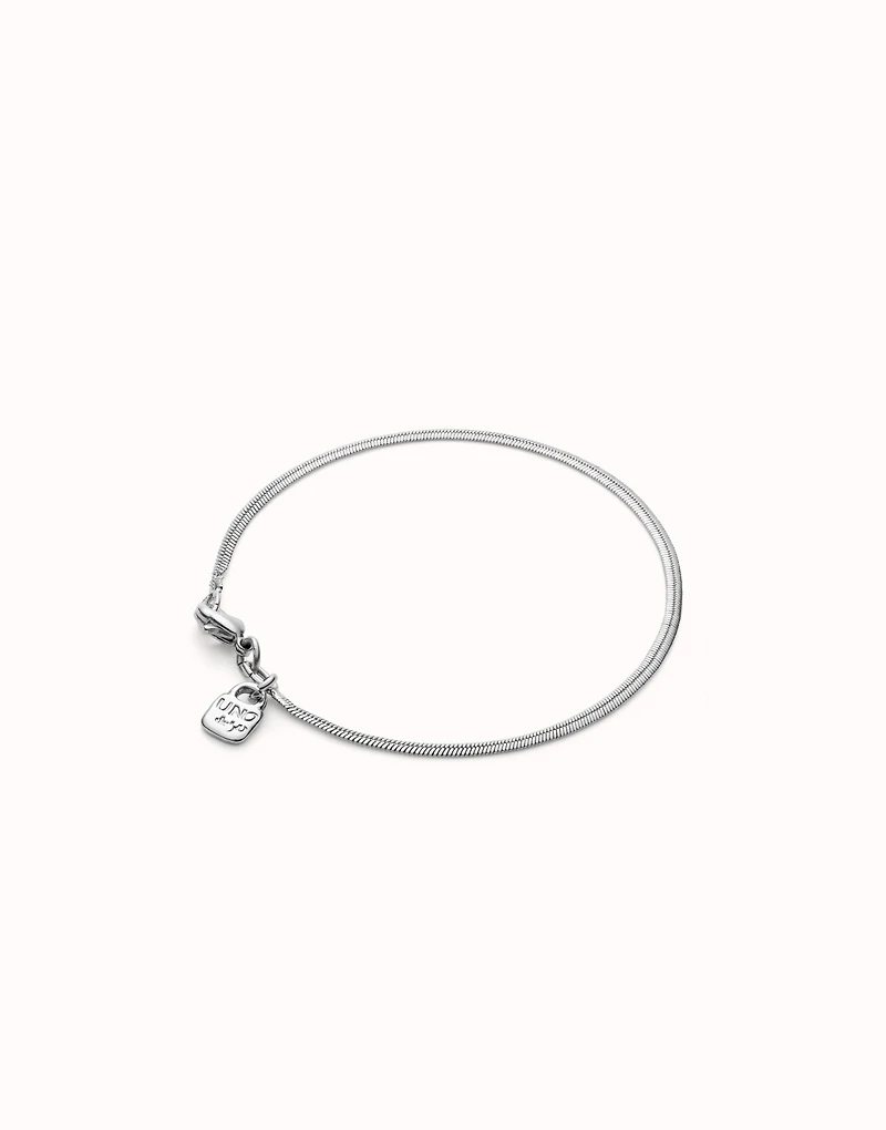 Flat snake chain bracelet