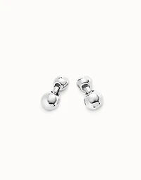 Drop earrings with two beads