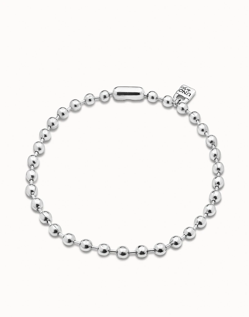 Short beaded necklace with padlock
