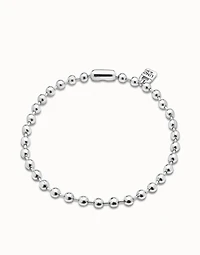 Short beaded necklace with padlock