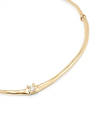 Choker necklace with white cubic zirconia